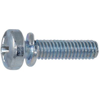 Phillips pan head assembled screws form H, with captive spring lock washer DIN 127 B-761397