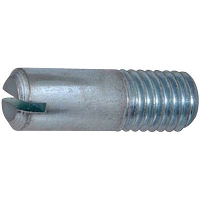 Slotted set screws partially threaded, with chamfered end