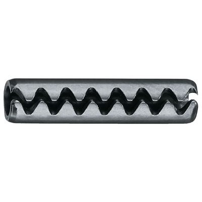 Heavy-duty spring pins, with serrated slot-762810