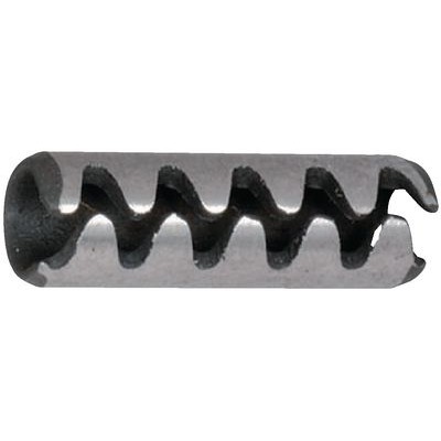 Heavy-duty spring pins, with serrated slot, ground-762815