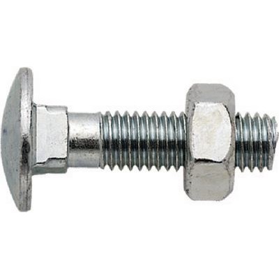 Round head square neck bolts, with hex nut-762700