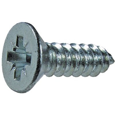 Pozi flat countersunk head tapping screws form Z, with cone end type C-760876