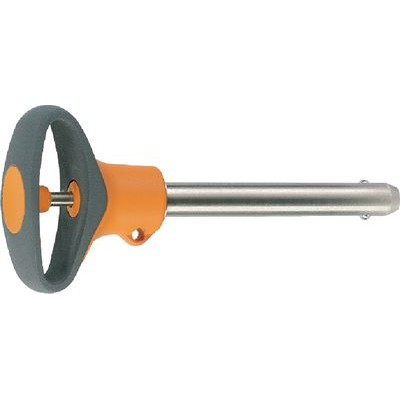 Ball lock pin, self-locking, with elastic grip-485748