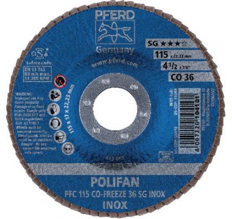 Đá mài nhám xếp PFERD POLIFAN®, SG CO-FREEZE -389005