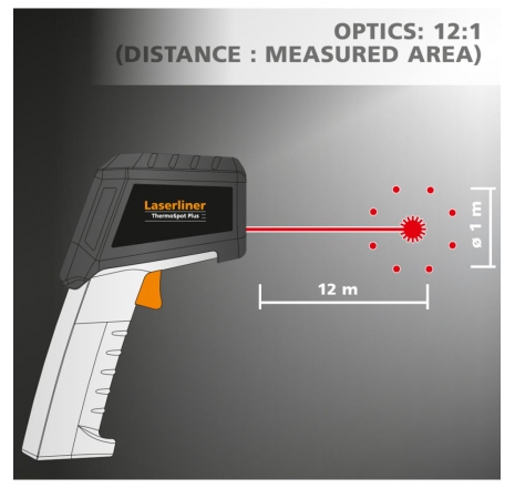 Máy đo nhiệt không tiếp xúc LASERLINER ThermoSpot Plus