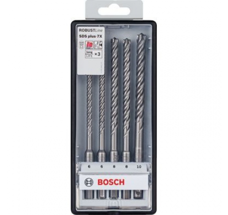 Bộ mũi khoan bê tông BOSCH SDS-plus, 7X