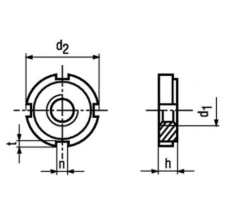 Slotted round nuts, unhardened and unground-761076