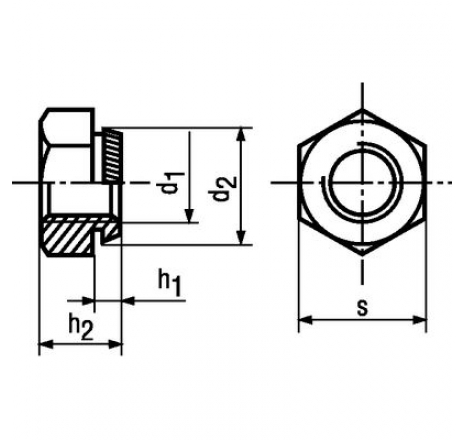 Hex self clinching nuts-761078