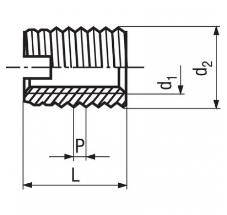 Thread inserts Ensat® Type 302, self-cutting-761090