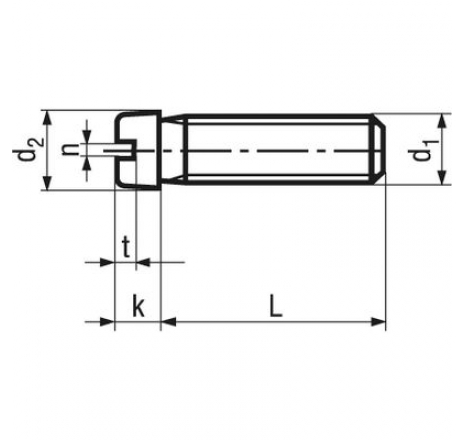 Slotted cheese head machine screws, small head-761363