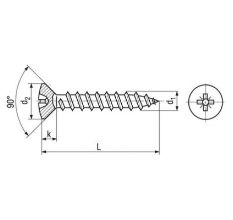 Pozi oval ersunk head chipboard screws SPAX®, form Z, fully threaded-763730